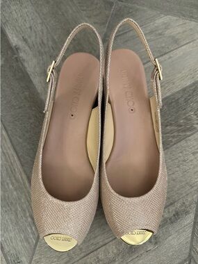 Jimmy Choo Sandals with Subtle Shimmer
